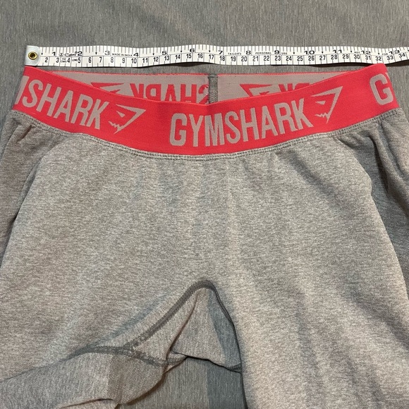 Gymshark Flex Seamless Leggings L Light Grey Marl Pink Waist High Waisted Sculpt - Picture 4 of 10